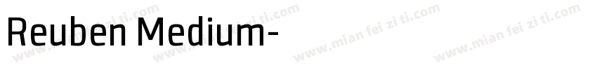 Reuben Medium字体转换